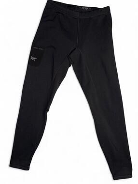 Arc'teryx Women's Black fleece legging side pocket sz L outdoor active